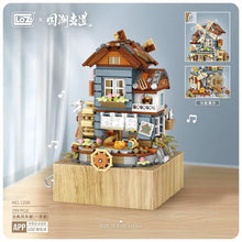 Load image into Gallery viewer, LOZ 1239 mini Blocks Kids Building Toys DIY Bricks Girls Gift Music Box Chinese Windmill House