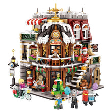Load image into Gallery viewer, 1237 1238 1054 LOZ mini Blocks Kids Building Bricks Boys Toys Puzzle Christmas Tree Coffee House Girls Holiday Gift Music Box