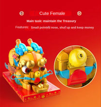 Load image into Gallery viewer, JAKI Blocks Kids Building Toys DIY Bricks Chinese Culture Mythical Girls Puzzle New Year Gift Holiday Home Decor 5136