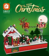 Load image into Gallery viewer, FC6003 Building Blocks Kids Building Bricks Toys Christmas Party House Puzzle gift with Lighting no box