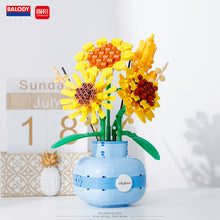 Load image into Gallery viewer, BALODY mini Blocks Kids Building Toys Rose Sunflower Flowers Vase Girls Women Gift Home Decor 21088 21089 21090 21091