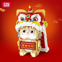 Load image into Gallery viewer, LOZ mini Blocks Kids Building Toys Lion Puzzle Chinese New Year Gift 9258 1931