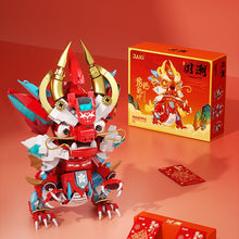 Load image into Gallery viewer, JAKI Blocks Kids Building Toys DIY Bricks Chinese Culture Mythical Puzzle Dragon New Year Gift Home Decorations Presents 5138