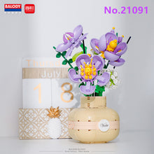 Load image into Gallery viewer, BALODY mini Blocks Kids Building Toys Rose Sunflower Flowers Vase Girls Women Gift Home Decor 21088 21089 21090 21091