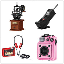 Load image into Gallery viewer, 00984 00985 00987 00989 ZHEGAO mini Blocks Kids Building Bricks Girls Toys Boys Puzzle Coffee Maker Tape Recorder Cellphone Model Adult Gift