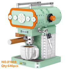 Load image into Gallery viewer, ZHEGAO Blocks 01008 01036 01053 mini Blocks Kids Building Toys DIY Bricks Girls Gift Coffee Maker Bread Machine Puzzle Home Decor