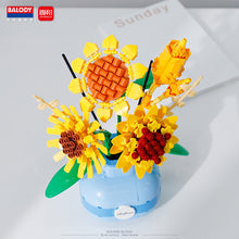 Load image into Gallery viewer, BALODY mini Blocks Kids Building Toys Rose Sunflower Flowers Vase Girls Women Gift Home Decor 21088 21089 21090 21091