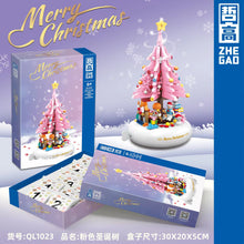 Load image into Gallery viewer, ZHEGAO MINI Blocks Kids Building Bricks Toys Music box Christmas Tree Puzzle Girls Holiday gift with Lighting 1023 1024