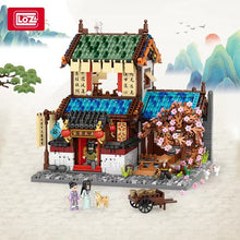 Load image into Gallery viewer, LOZ mini Blocks Kids Building Toys DIY Bricks Puzzle Ancient Chinese House 清明上河图 1055 1056 1057 1058