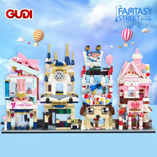 Load image into Gallery viewer, GUDI mini Blocks Kids Building Toys Puzzle Street Girls Holiday Gift Home Decor 51001 51002 51003 51004