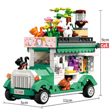 Load image into Gallery viewer, ZHEGAO mini Blocks Kids Building Toys Bricks Girls Puzzle Flower Car Cat Wagon Truck Model Home Decor Gift DZ7005 DZ7006