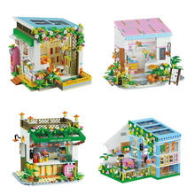 Load image into Gallery viewer, WL2033 2034 2035 2036 Kids Building Blocks Bricks Girls Toys Puzzle Flower House Gift