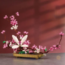 Load image into Gallery viewer, QZL Blocks Kids Building Toys Bricks Girls Lilac Flowers Potted Plant Puzzle Home Decor Womens Gift 92008