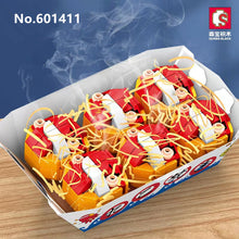 Load image into Gallery viewer, 601403 601404 601405 601406 601407 601408 601409 601410 601411 601412 601413 601414 601415 Sembo Blocks Kids Building Toys DIY Bricks Japanese Food Snacks Puzzle Girls Gift