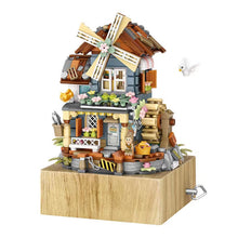 Load image into Gallery viewer, LOZ 1239 mini Blocks Kids Building Toys DIY Bricks Girls Gift Music Box Chinese Windmill House