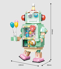 Load image into Gallery viewer, JAKI Blocks Kids Building Toys DIY Bricks Gashapon Machine Robot Board Family Party Games Girls Boys Gift Holiday Birthday 8218 8219