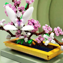 Load image into Gallery viewer, QZL Blocks Kids Building Toys Bricks Girls Lilac Flowers Potted Plant Puzzle Home Decor Womens Gift 92008