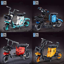 Load image into Gallery viewer, ZHEGAO MINI Blocks Kids Building Toys Bricks Girls Puzzle Electric Bicycle Model Home Decor Boys Gift 1265 1266 1267 1268 00331 00332 00333 00334