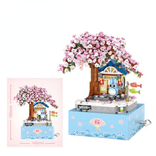 Load image into Gallery viewer, LOZ 1221 mini Blocks Kids Building Toys Cherry Blossom Puzzle Gift Music Box