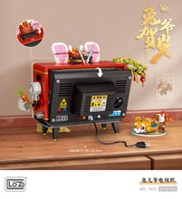Load image into Gallery viewer, 2141pcs LOZ mini Blocks Kids Building Toys Rabbit TV Puzzle Television New Year Gift Home Decor 1073 no original box