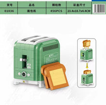 Load image into Gallery viewer, ZHEGAO Blocks 01008 01036 01053 mini Blocks Kids Building Toys DIY Bricks Girls Gift Coffee Maker Bread Machine Puzzle Home Decor