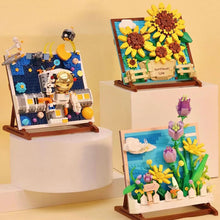 Load image into Gallery viewer, ZHEGAO mini Blocks Kids Building Toys DIY Bricks Girls Gift Painting Flowers Puzzle Home Decor 1013 1014 1015