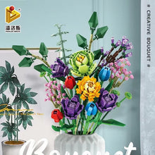 Load image into Gallery viewer, Panlos Blocks Kids Building Toys Bricks Girls Flowers Bouquet Puzzle Home Decor Women Holiday Gift 655001 655002 655007 655008
