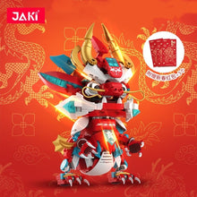 Load image into Gallery viewer, JAKI Blocks Kids Building Toys DIY Bricks Chinese Culture Mythical Puzzle Dragon New Year Gift Home Decorations Presents 5138