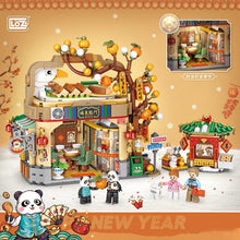 Load image into Gallery viewer, LOZ mini Blocks Kids Building Bricks Toys Panda Roast Duck Restauant Puzzle Chinese New Year Architecture Gift Home Decor 1955