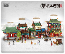 Load image into Gallery viewer, LOZ mini Blocks Kids Building Toys DIY Bricks Puzzle Ancient Chinese House 清明上河图 1055 1056 1057 1058