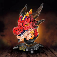 Load image into Gallery viewer, Linoos Blocks Kids Building Toys DIY Bricks Dragon Head Puzzle Home Decor Boys Men Girls Gift LN1008