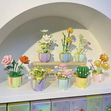 Load image into Gallery viewer, 2080 2081 2082 2083 2084 2085 2086 2087 2088 Kids Building MINI Blocks Toys DIY Bricks Girls Puzzle Flower Potted Plant Holiday Gift Home Decor