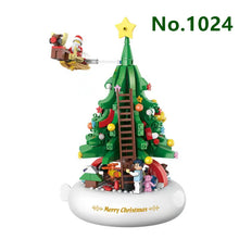 Load image into Gallery viewer, ZHEGAO MINI Blocks Kids Building Bricks Toys Music box Christmas Tree Puzzle Girls Holiday gift with Lighting 1023 1024