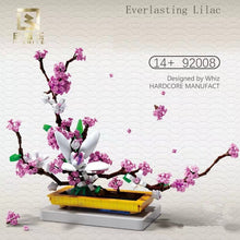 Load image into Gallery viewer, QZL Blocks Kids Building Toys Bricks Girls Lilac Flowers Potted Plant Puzzle Home Decor Womens Gift 92008