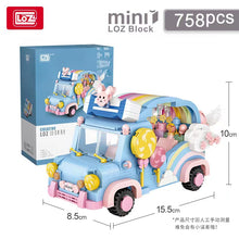 Load image into Gallery viewer, LOZ mini Block Kids Building Bricks Toys DIY Girls Puzzle Rainbow Car Model 1133