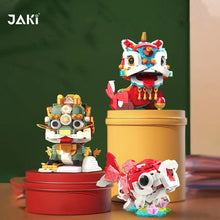 Load image into Gallery viewer, JAKI Blocks Kids Building Toys DIY Bricks Chinese Culture Kylin Lion Lucky Koi Girls Puzzle New Year Gift Holiday Home Decor 5130 5131 5132 5135 5136 5137 BK021