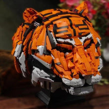 Load image into Gallery viewer, QZL Blocks Kids Building Toys DIY Bricks Tiger Head Puzzle Home Decor Boys Men Girls Gift E03000