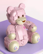 Load image into Gallery viewer, JAKI Blocks Kids Building Toys DIY Bricks Pink Bear Girls Gift Holiday Birthday Home Decor 8133