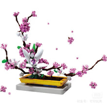 Load image into Gallery viewer, QZL Blocks Kids Building Toys Bricks Girls Lilac Flowers Potted Plant Puzzle Home Decor Womens Gift 92008