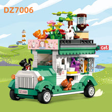 Load image into Gallery viewer, ZHEGAO mini Blocks Kids Building Toys Bricks Girls Puzzle Flower Car Cat Wagon Truck Model Home Decor Gift DZ7005 DZ7006