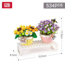 Load image into Gallery viewer, 1673 1674 LOZ mini Blocks Kids Building Toys DIY Bricks Flower Puzzle Pot Plants Girls Women Gift Home Decor