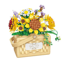 Load image into Gallery viewer, BALODY mini Blocks Kids Building Toys Rose Sunflower Basket of Flowers With Lighting Girls Women Gift Home Decor 21071 21072