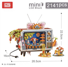 Load image into Gallery viewer, 2141pcs LOZ mini Blocks Kids Building Toys Rabbit TV Puzzle Television New Year Gift Home Decor 1073 no original box