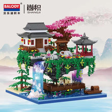 Load image into Gallery viewer, BALODY mini Blocks Kids Building Blocks Toys Adult Puzzle Gift Chinese Architecture Home Decor With Lighting 16260