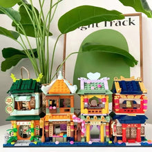 Load image into Gallery viewer, GUDI mini Blocks Kids Building Toys Puzzle Chinatown Street Holiday Gift Home Decor 51005 51006 51007 51008