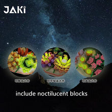 Load image into Gallery viewer, JAKI Blocks Kids Building Toys Noctilucent Bricks Girls Flowers Potted Plant Puzzle Home Decor Womens Gift JK2720 2721 2722