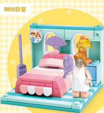 Load image into Gallery viewer, 6in1 Room Sluban Blocks Kids Building Toys Girls Puzzle Gift B0757
