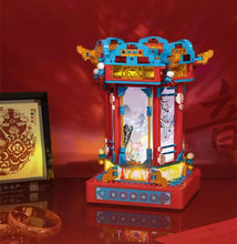 Load image into Gallery viewer, JAKI Blocks Kids Building Toys DIY Bricks Music Box With Lighting Chinese Lamp Palace Lantern Puzzle Home Decor Girls Women Gift 1188