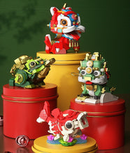 Load image into Gallery viewer, JAKI Blocks Kids Building Toys DIY Bricks Chinese Culture Kylin Lion Lucky Koi Girls Puzzle New Year Gift Holiday Home Decor 5130 5131 5132 5135 5136 5137 BK021