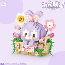 Load image into Gallery viewer, 6pcs/set LOZ mini Blocks Kids Building Toys DIY Bricks Cute Pet Panda Rabbit Puzzle Girls Gift Home Decor 8801 8802 8803 8804 8805 8806
